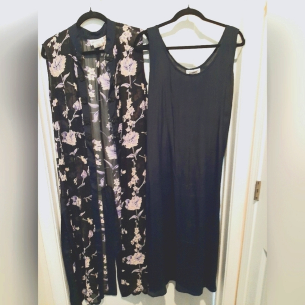 2 piece Ultra Dress New York, Navy/Floral, Size 12